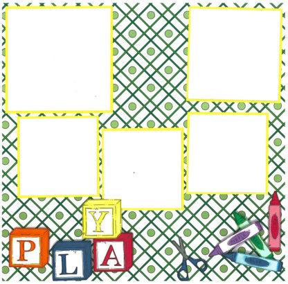 Kids Scrapbook Kit “Big Kids” 6 Page Kit