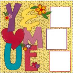 Love You Scrapbook Kit “You & Me” 6-Page Kit